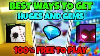 *NEW*BEST WAYS To Get HUGES & GEMS As A FREE TO PLAY Pet Simulator 99