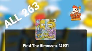 HOW TO FIND ALL 263 MORPHS IN FIND THE SIMPSONS #ROBLOX