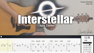 Interstellar - Hans Zimmer  Fingerstyle Guitar  TAB + Chords + Lyrics