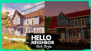 HELLO NEIGHBOR OLD STYLE FULL WALKTHROUGH - IN THE OF PRE-ALPHA AND ALPHA 1