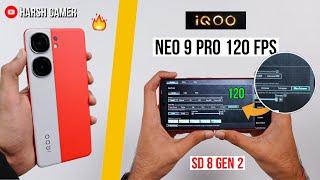 iQOO Neo 9 Pro 120FPS Pubg Test With FPS Meter Heating & Battery Test  Shocked 