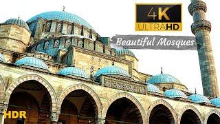 Most Beautiful Islamic Mosques In The World  Masjid  4K Ultra HD Video  HDR