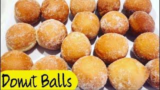 How To Make Soft and Fluffy Donut Balls  Easy Sugar Donuts Recipe ASMR