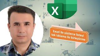 Excel ile Yüzlerce Listeyi Tek Tıklama ile Birleştirme #excel #exceltips #exceleğitimleri