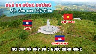 Khám phá NGÃ BA ĐÔNG DƯƠNG với Cột Mốc 3 Biên nơi Một con gà gáy cả 3 Nước cùng nghe tại Kon Tum