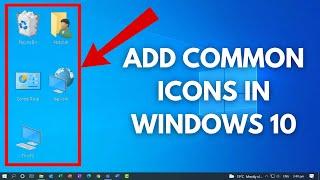 How To Show Icon On Desktop in windows 10  How to Add or Remove Desktop Icons in Windows 10