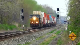 Rare Lashup On NS Train NS and CSX Trains Meet 3 Different CSX Trains With DPU Alrights + More