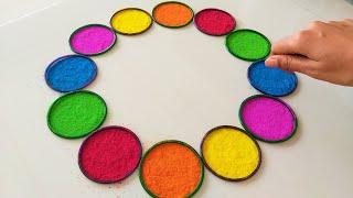 चूड़ी से बनाये धनतेरस दिवाली की नई रंगोली  Diwali Rangoli Designs Easy  Innovative Diwali Rangoli