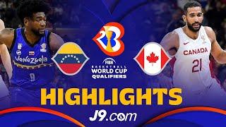  Venezuela qualify for the World Cup  J9 Basketball Highlights vs  Canada