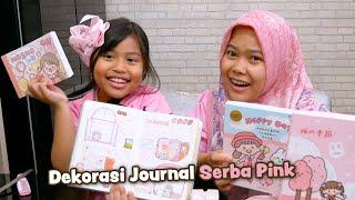 KAKAK SENJA BIKIN DEKORASI JURNAL SERBA WARNA PINK  stiker kawaii + pita Washi - SENJA FIRSTA