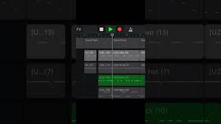 Бит и трек за 1 минуту  в гараж бэнд  написал трек на айфоне  #garageband #trap #shorts