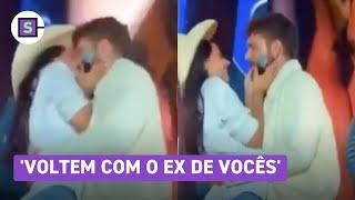 Ana Castela da beijaço em Gustavo Mioto e assume volta do namoro Voltem com o ex de vocês