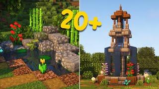 20+ Minecraft OUTDOOR Build Hacks & Designs