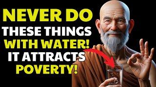 5 SHOCKING Water HABITS to STOP NOW - They ATTRACT POVERTY and RUIN  BUDDHIST TEACHINGS