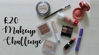 £20 Makeup Challenge - Full Face of Drugstore First Impressions  Live Love Vicky