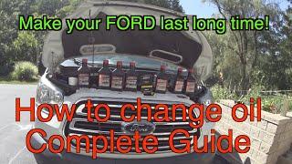 How to change oil on FORD TRANSIT Ultimate guide to make your Ford last and best oil for your Ford