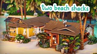 Two Beach Shacks ️  The Sims 4 Speed Build
