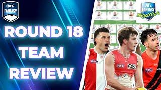 Round 18 Review  AFL Fantasy 2024