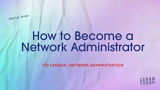 Network technician course at ITD Canada