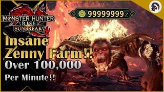 How to Make Over 100000 Zenny PER MINUTE MHR Sunbreak