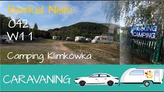 042 W11 Camping Klimkówka Łosie Sękowa Bartne i zamknięty szlaban  Karawaning w Polsce • Hcamp