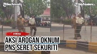 Viral Oknum PNS di Palembang Tantang Satpam Berkelahi Gegara Tak Terima Ditegur Parkir Sembarangan