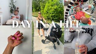 DAY IN A LIFE VLOG Starting new routines Postpartum chat Doing my own nails Lactation pink drink