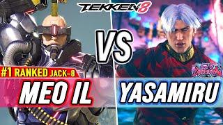 T8  Meo-IL #1 Ranked Jack-8 vs Yasamiru Shaheen  Tekken 8 High Level Gameplay