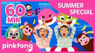 Baby Shark Dance and more  Summer Songs Special  +Compilation  Pinkfong Songs for Children