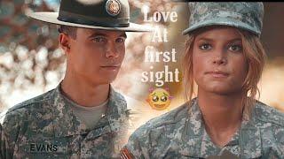 Soldier Fall In Love Love At First Sight status Cute Couple Status ‍️‍