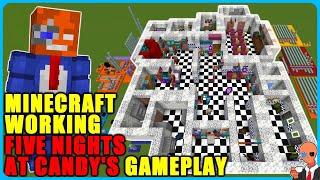 I built a working Five Nights at Candy’s map in Minecraft Build + Gameplay