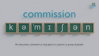 How to pronounce commission ?