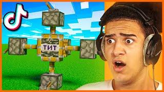 10 تیک تاک های ماینکرفت رو امتحان کردیم  We Tested Minecraft Tiktoks #10