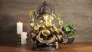 South Indian Antique Ganesh Murti 20 - StatueStudio