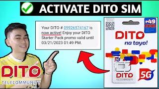 How to ACTIVATE DITO Sim Card? Updated 2023 - Working  - From INACTIVE to ACTIVE  