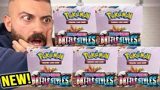 NEW Battle Styles Pokemon Cards Opening  First Time Ever