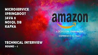 Amazon  Java microservice spring boot real time interview