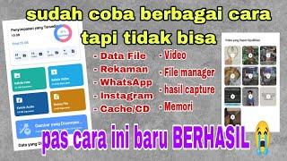 SEGAMPANG INI  Cuma pakai cara ini data cache file foto dan video yang terhapus bisa kembali lagi