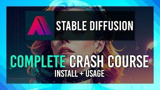 COMPLETE CRASH COURSE  Install + Guide   Stable Diffusion AUTOMATIC1111 SDUI