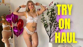 4K TRANSPARENT Lingerie TRY ON with Mirror View  Emili TryOn