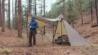 Solo Camping in Rain with My Dog  Cosy ASMR