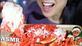 ASMR CHEESY KING CRAB HOT CHEETOS MAC & CHEESE + TikTok SNACK EATING SOUNDS NO TALKING  SAS-ASMR