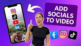 How to add social media icons to a video FREE