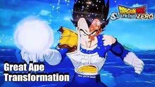 First Look NEW Great Ape Vegeta TRANSFORMATION - Dragon Ball Sparking Zero 12 Mins Demo Gameplay