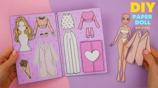 DIY How to make Paper Doll & Clothes  Easy Crafts