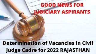 RJS VACANCY 2022 NOTIFICATION  Latest Update Post 83  Rajasthan Judicial Vacancy 2022
