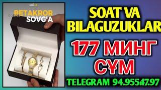 8-MART UCHUN SOAT VA BILAGUZUKLAR TUPLAM8 177 MING SÒM