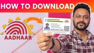 E Aadhaar Download Online आधार कार्ड डाउनलोड कैसे करें 2023