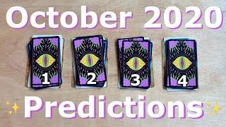 OCTOBER 2020 PREDICTIONS  PICK A CARD