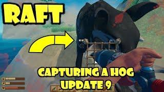 Raft Update 9 Capturing the Warthog easiest way to kill & Finding Explosive Powder